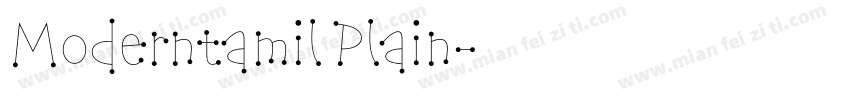 Moderntamil Plain字体转换